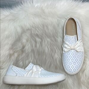 Marc Nason Record Sandra White Slip Ons Sz 9.5